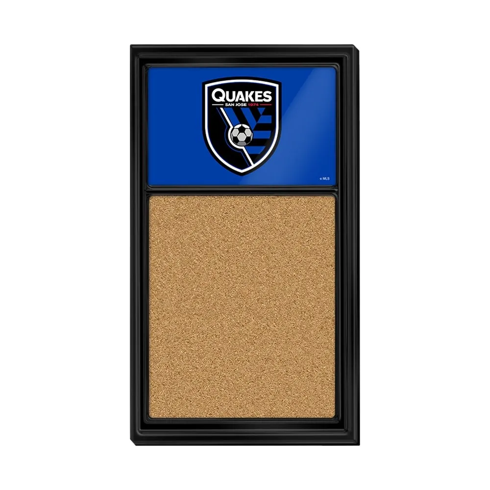 San Jose Earthquakes: Cork Note Board
