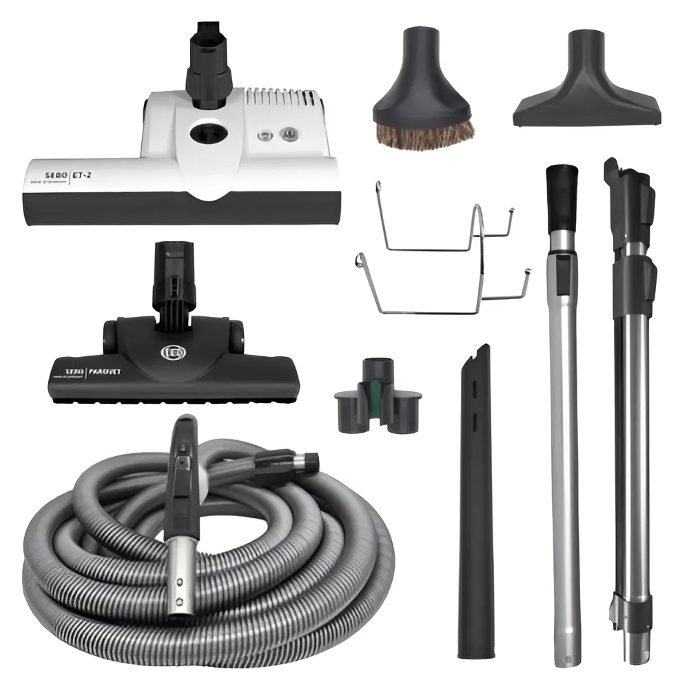 SEBO 30′ PREMIUM CENTRAL VACUUM KIT WITH ET-2 POWER HEAD