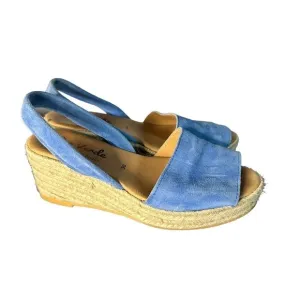 Ser Verde Blue Sueded Sandal Made in Spain Size 36