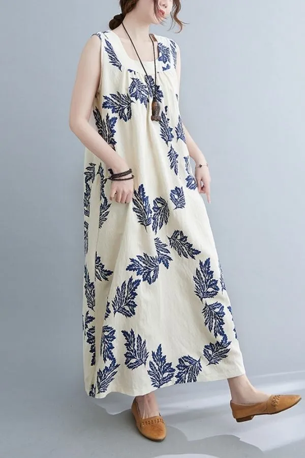 Sleeveless Cozy Maxi Dress