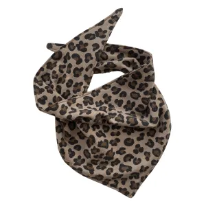 Small Leopard on Taupe scARF