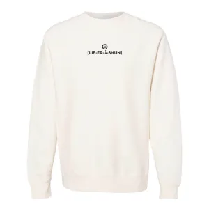 Sound it Out v4 (Liberation)- Premium Cross-Grain Crewneck (Bone)