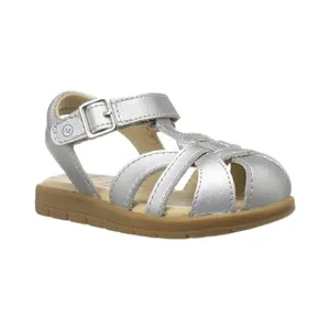 STRIDE RITE GIRLS SR SUMMER TIME SILVER SANDAL