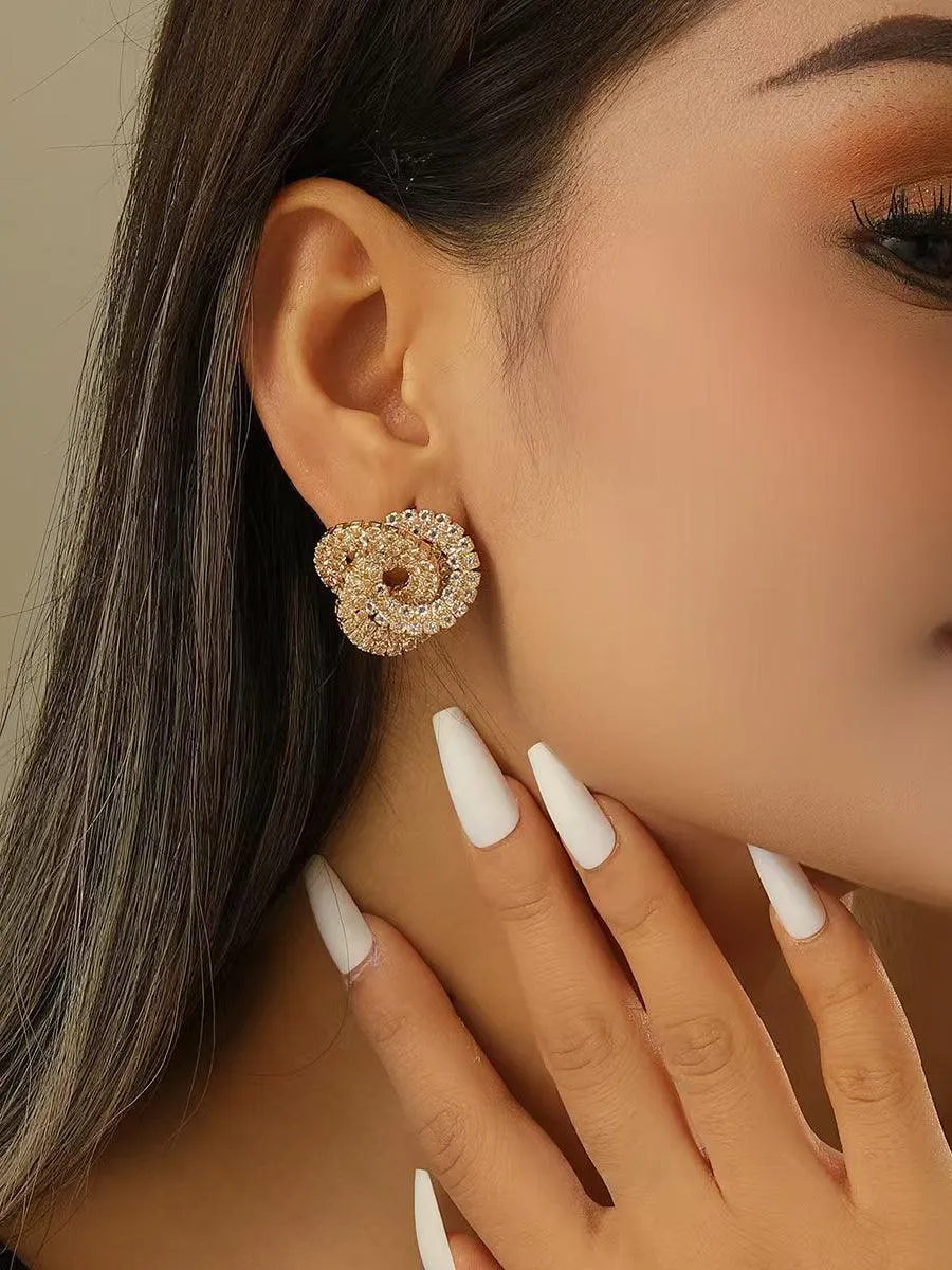Stylish Banquets Rhinestones Earrings MSE20012