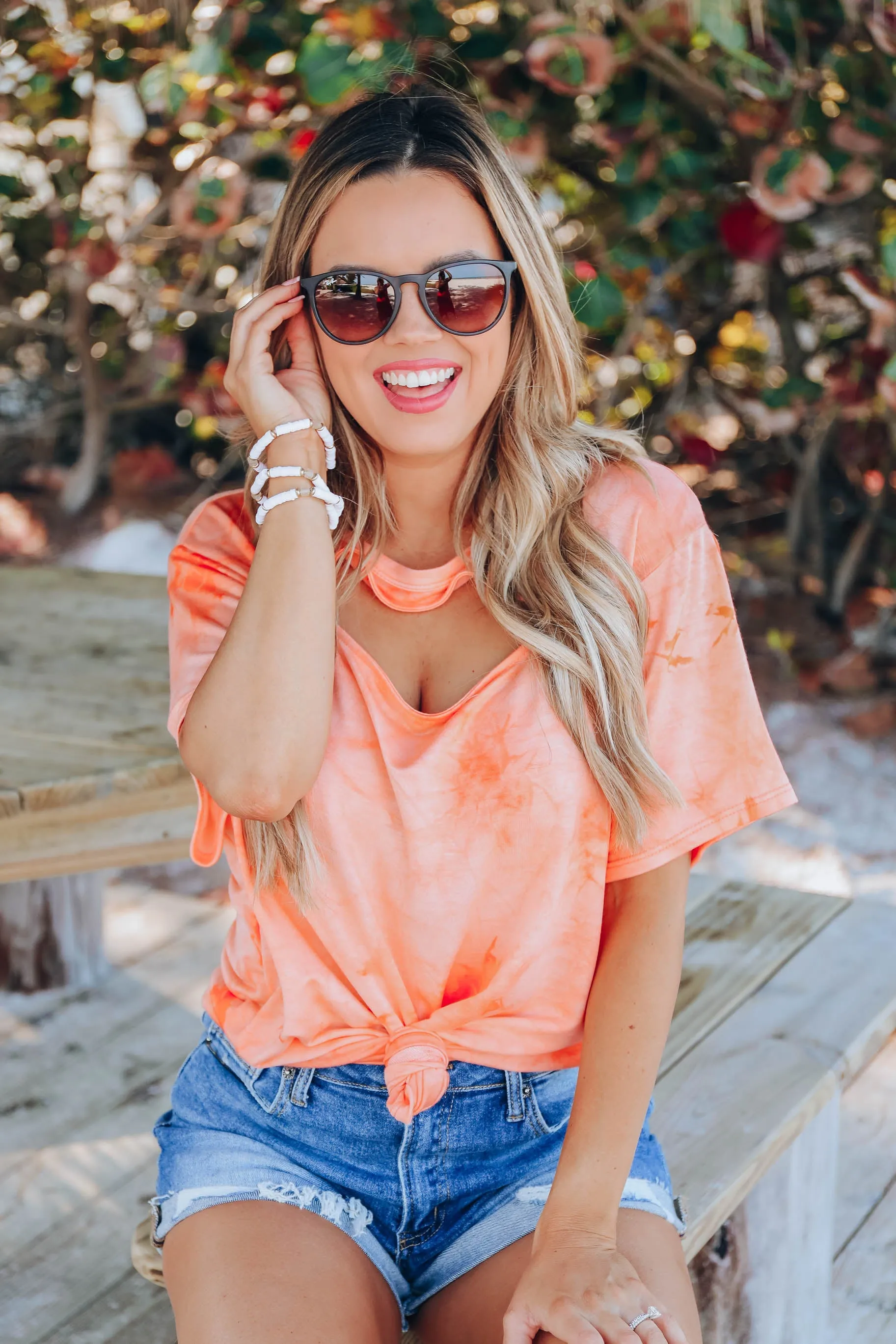Sunburst Key Hole Top