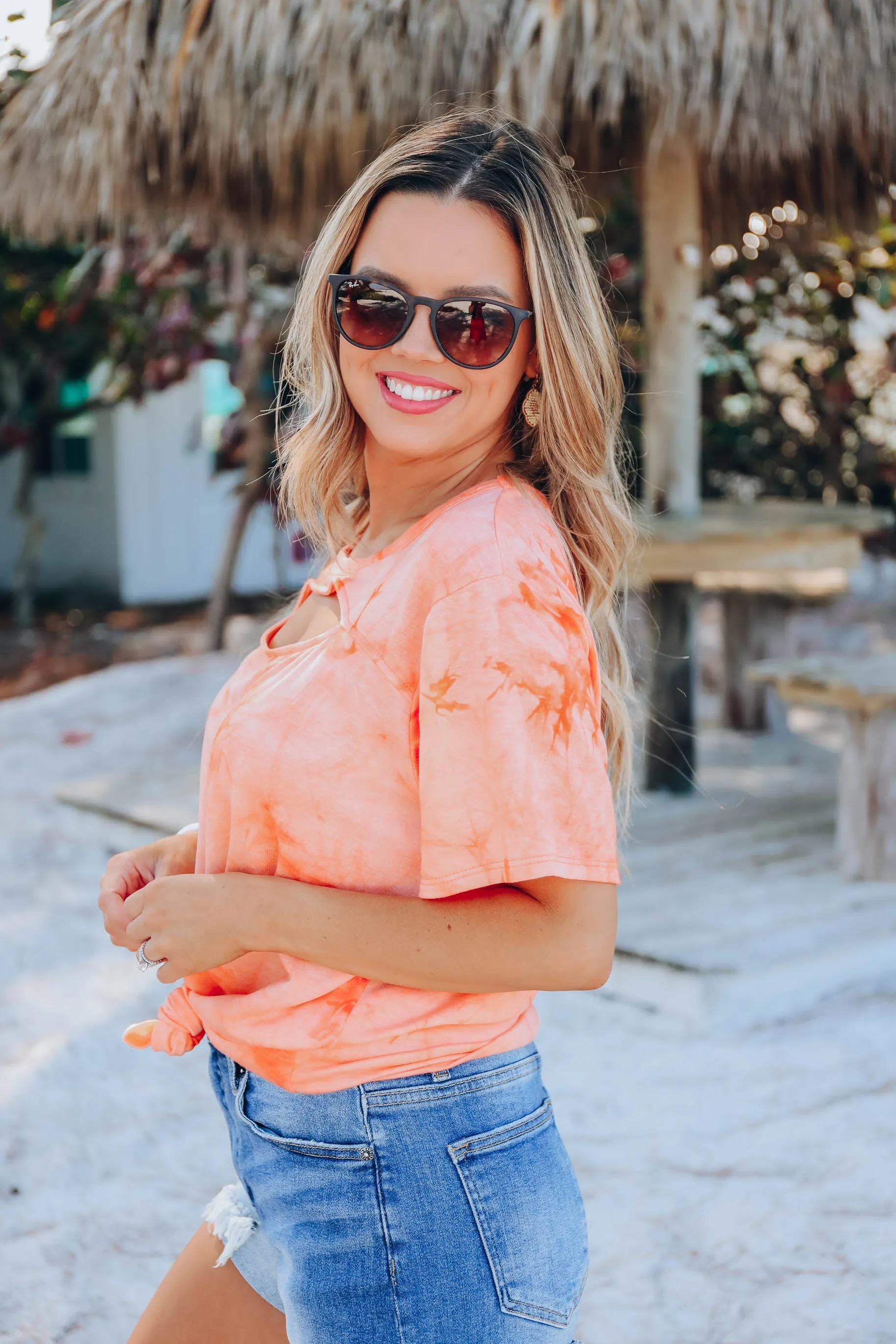 Sunburst Key Hole Top