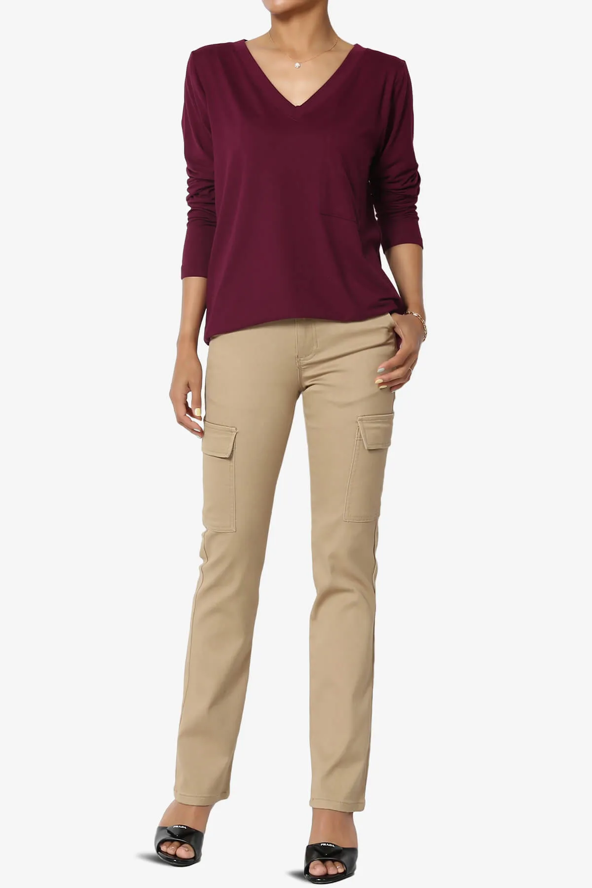 Susan Ultra Soft Chest Pocket Loose Fit T-Shirt PLUS