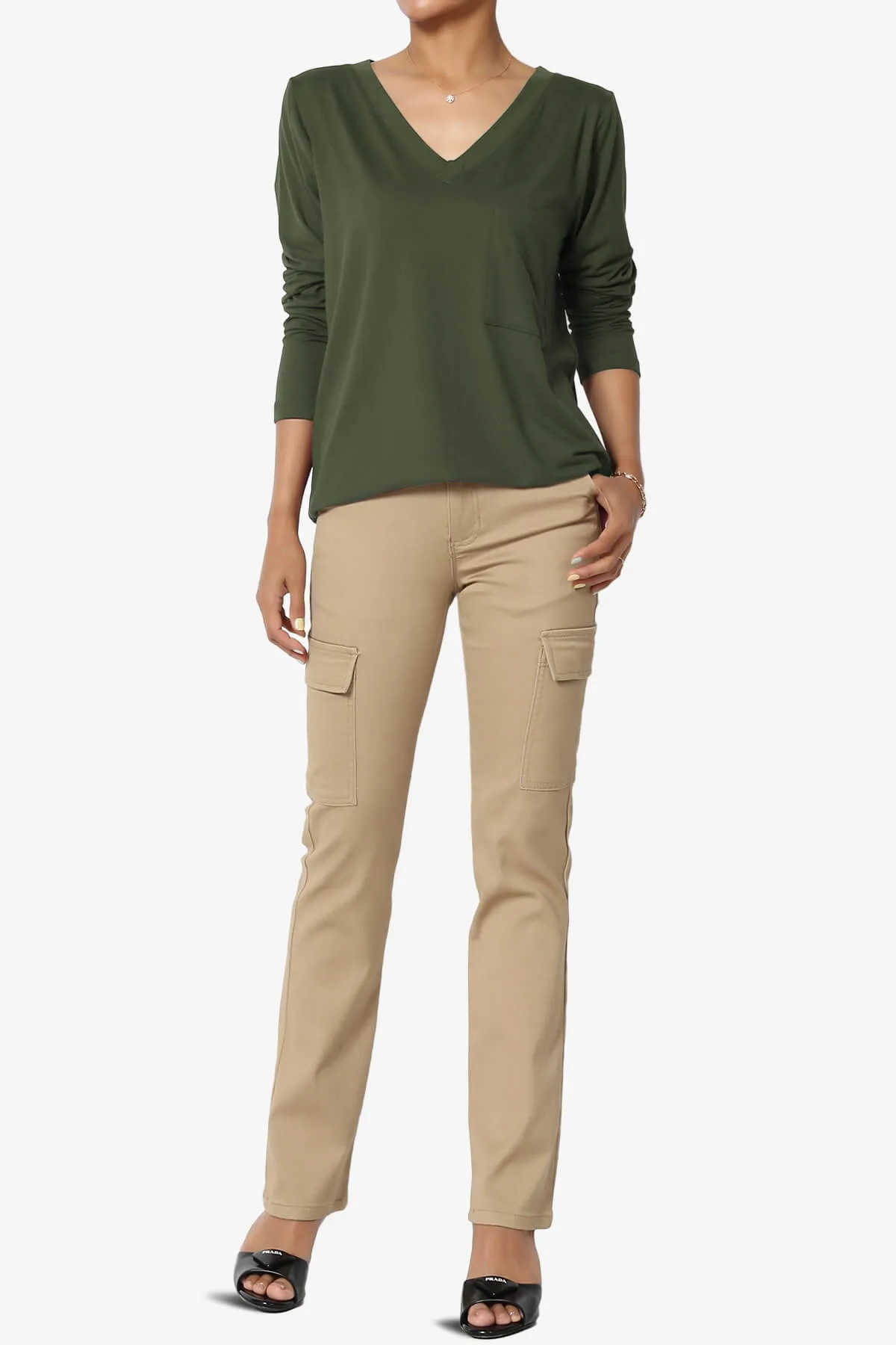Susan Ultra Soft Chest Pocket Loose Fit T-Shirt PLUS