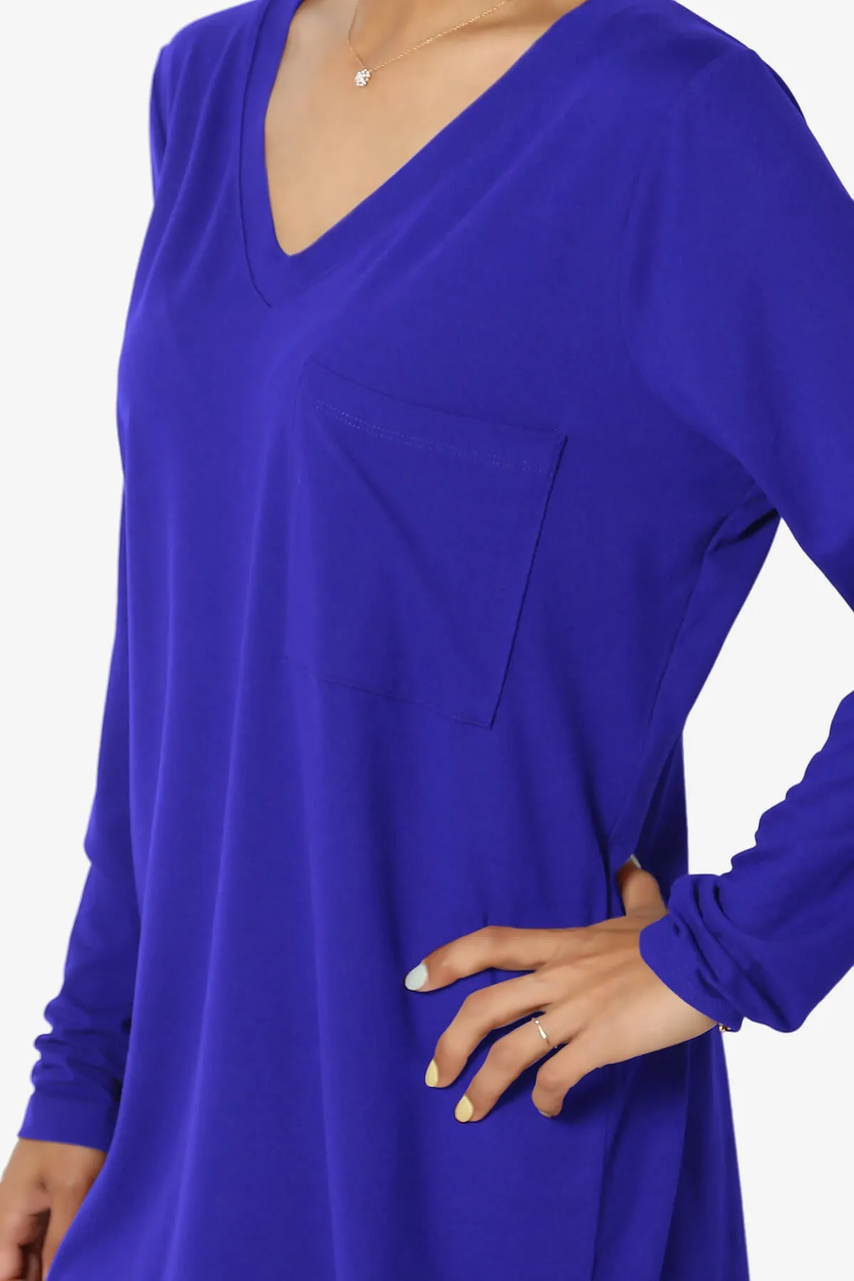 Susan Ultra Soft Chest Pocket Loose Fit T-Shirt PLUS