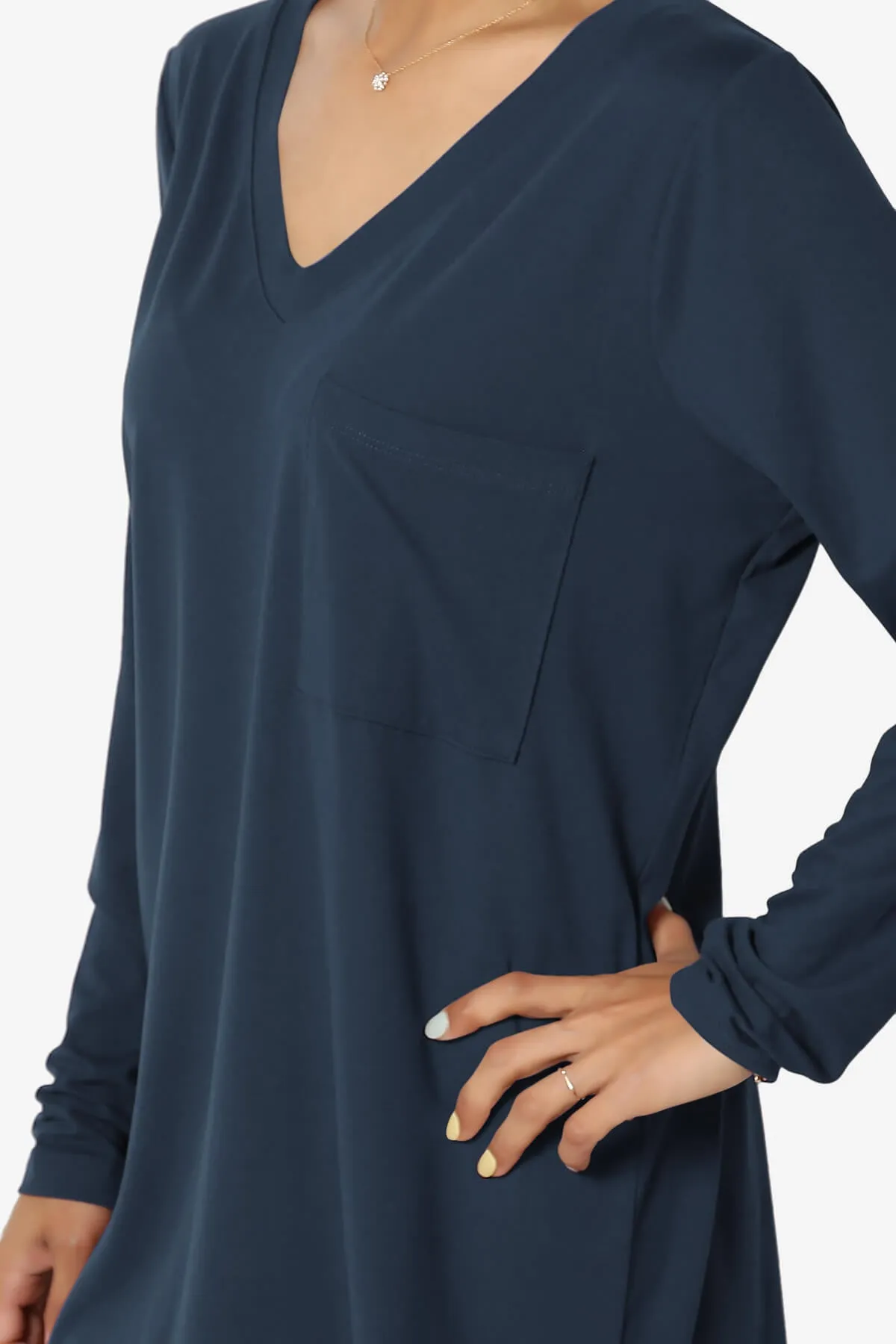 Susan Ultra Soft Chest Pocket Loose Fit T-Shirt PLUS