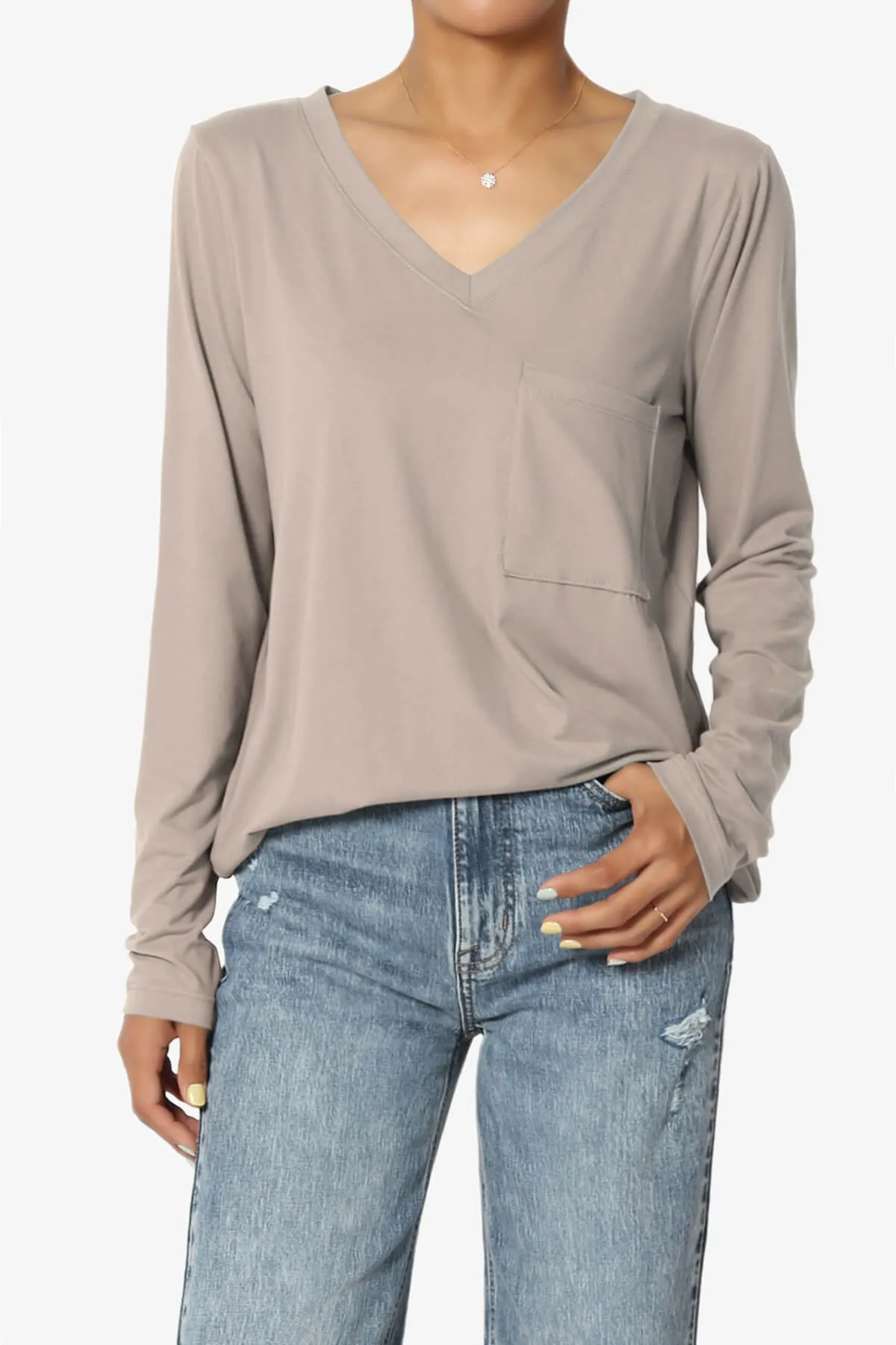 Susan Ultra Soft Chest Pocket Loose Fit T-Shirt PLUS