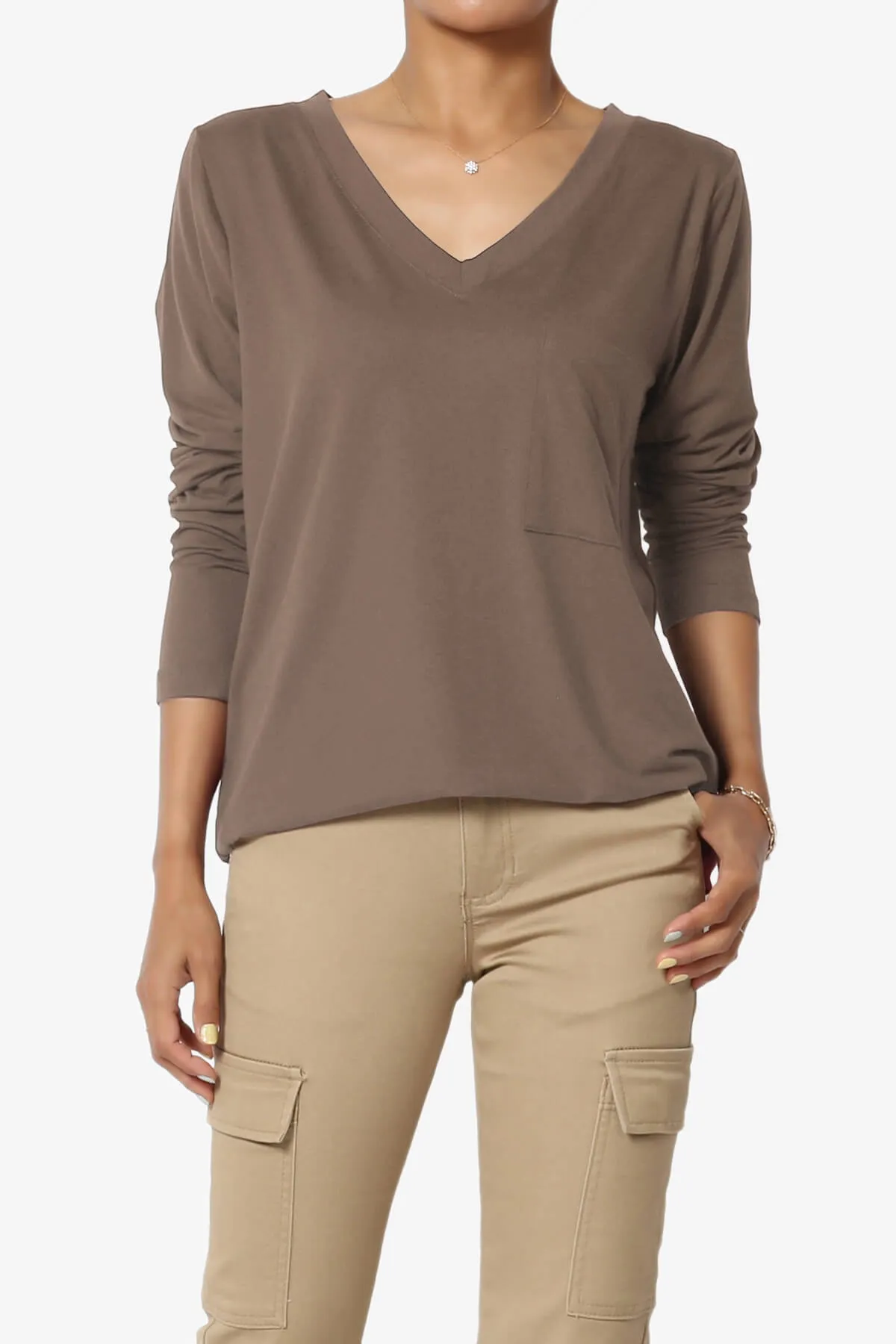 Susan Ultra Soft Chest Pocket Loose Fit T-Shirt PLUS