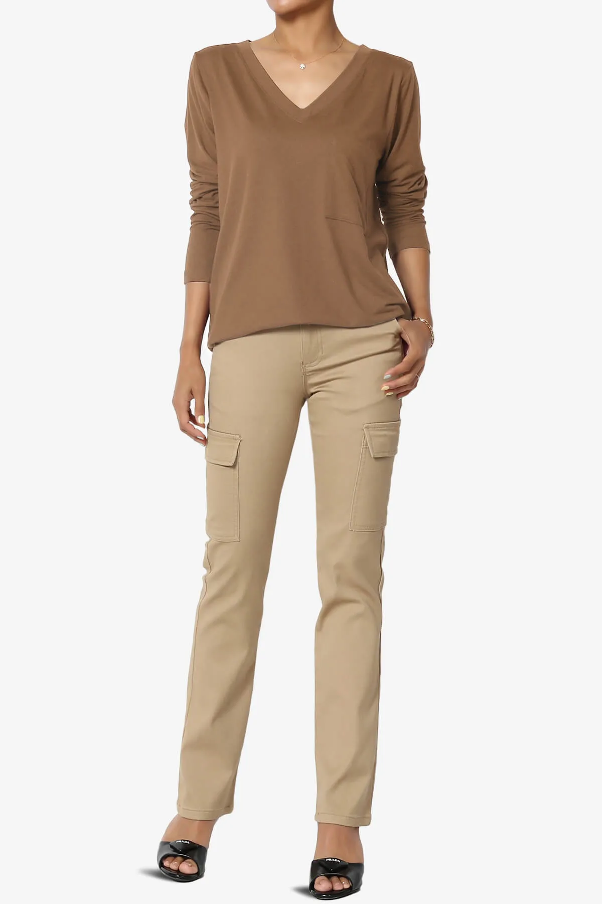 Susan Ultra Soft Chest Pocket Loose Fit T-Shirt PLUS