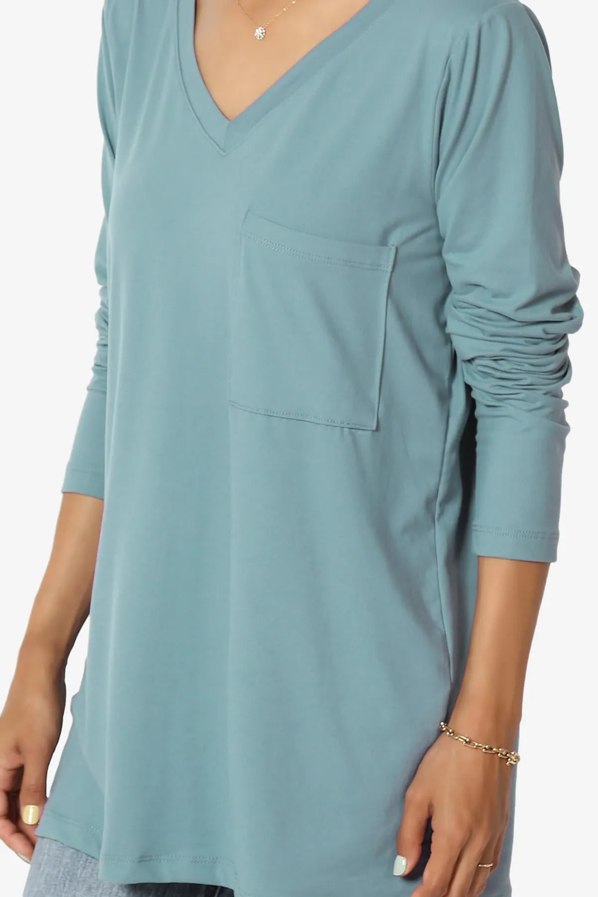 Susan Ultra Soft Chest Pocket Loose Fit T-Shirt PLUS