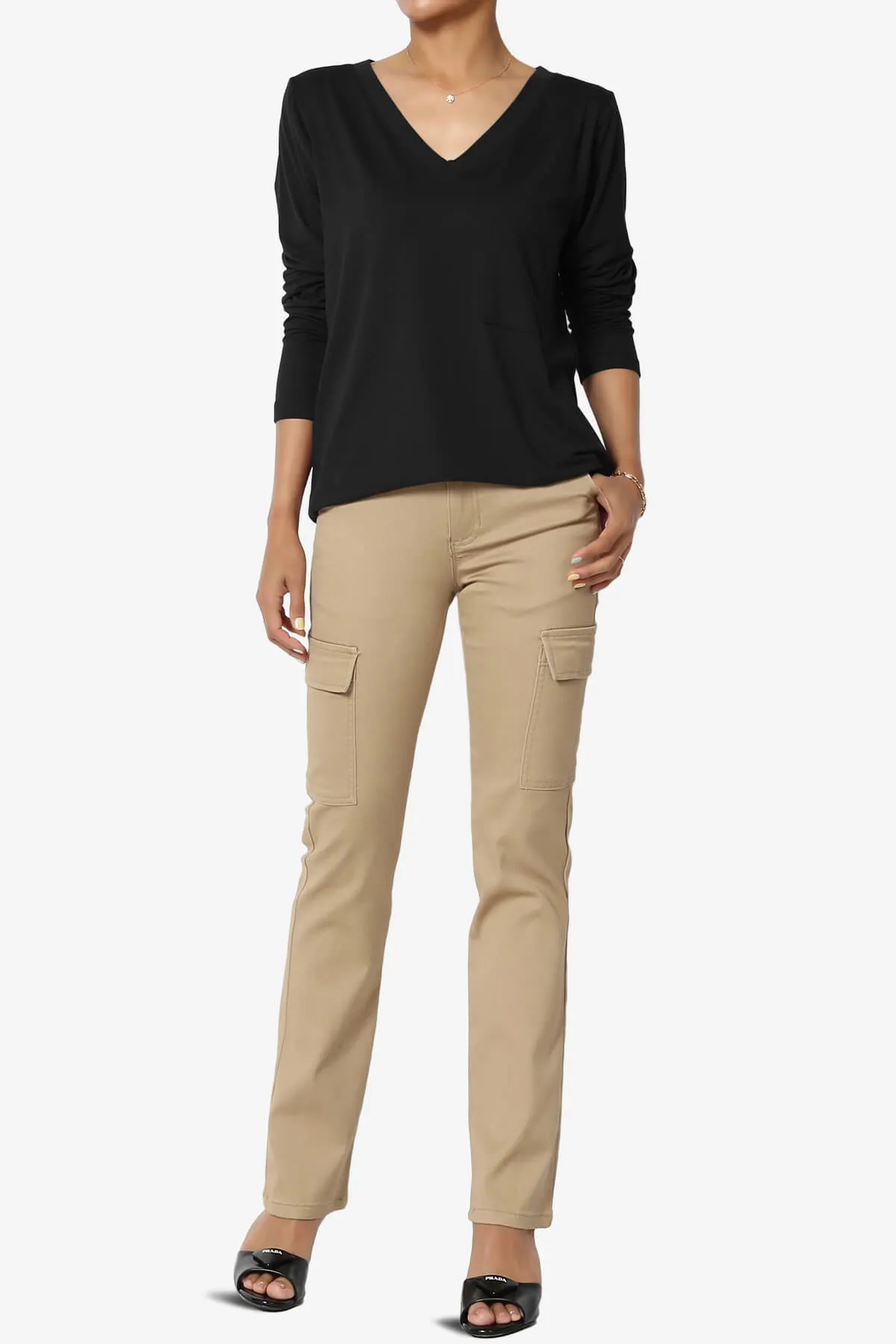 Susan Ultra Soft Chest Pocket Loose Fit T-Shirt PLUS