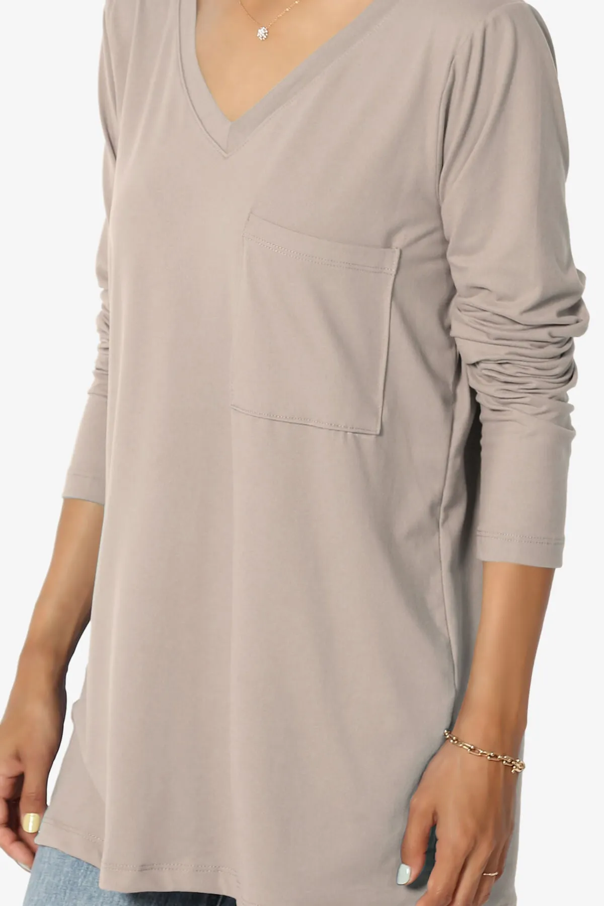 Susan Ultra Soft Chest Pocket Loose Fit T-Shirt PLUS