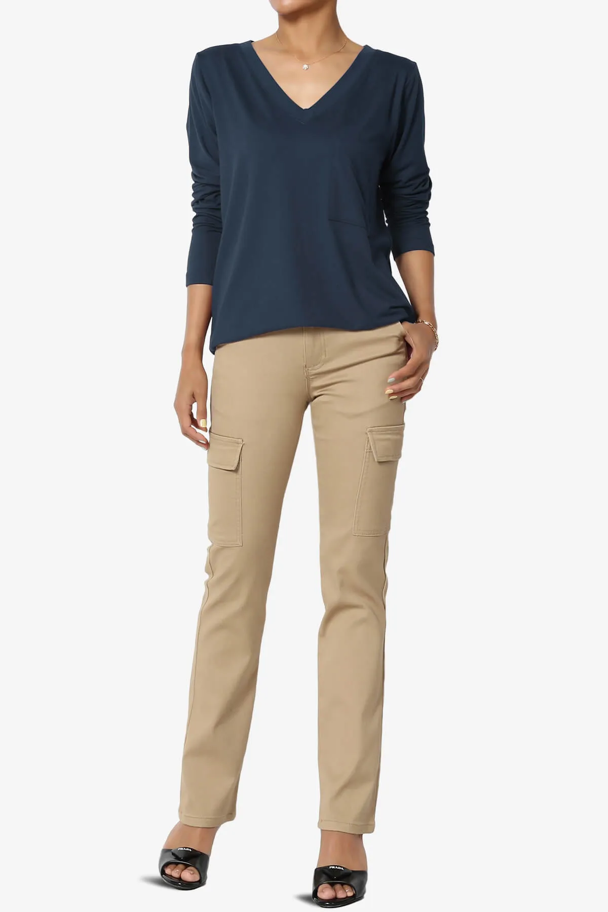 Susan Ultra Soft Chest Pocket Loose Fit T-Shirt PLUS