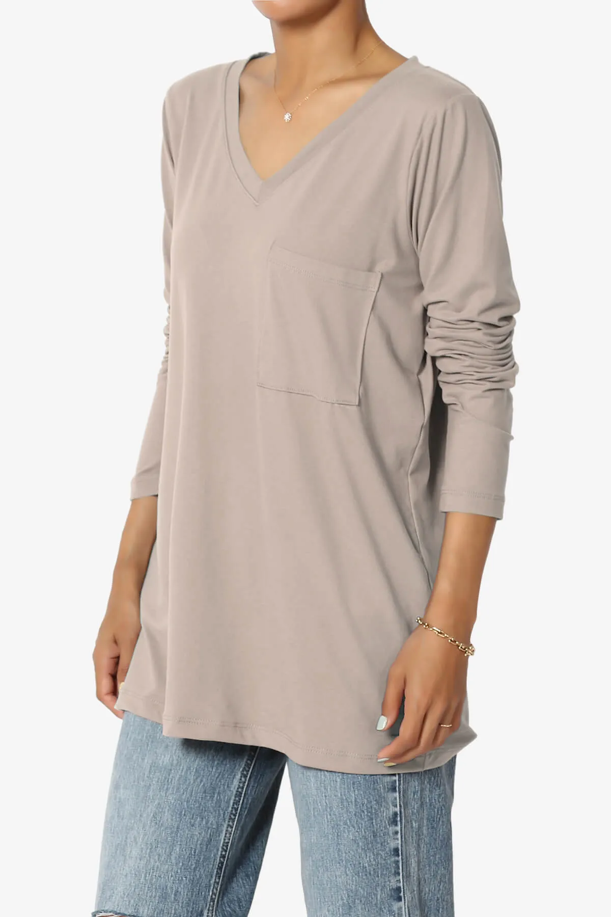 Susan Ultra Soft Chest Pocket Loose Fit T-Shirt PLUS
