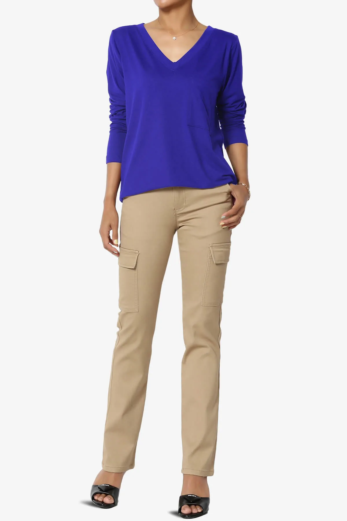 Susan Ultra Soft Chest Pocket Loose Fit T-Shirt PLUS