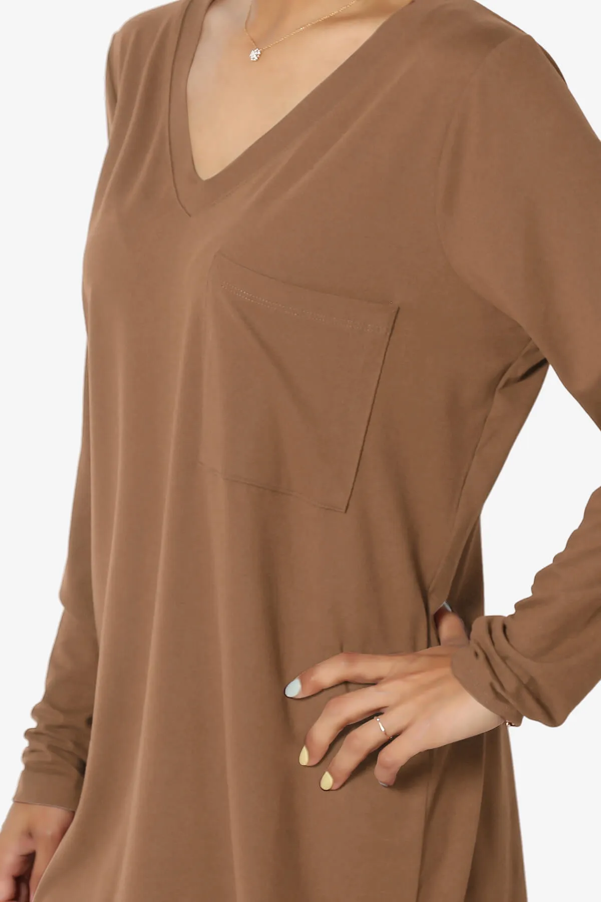 Susan Ultra Soft Chest Pocket Loose Fit T-Shirt PLUS