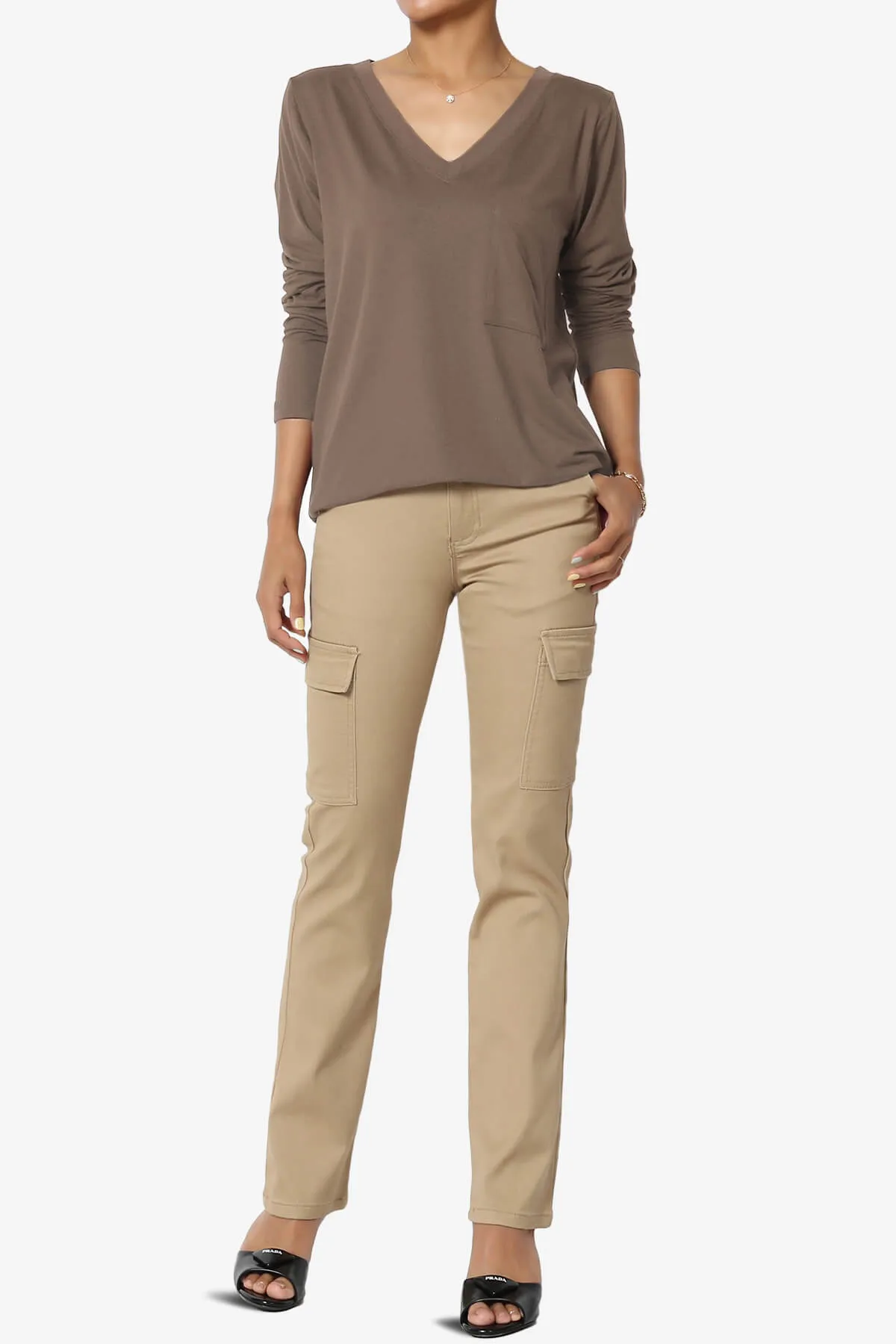 Susan Ultra Soft Chest Pocket Loose Fit T-Shirt PLUS