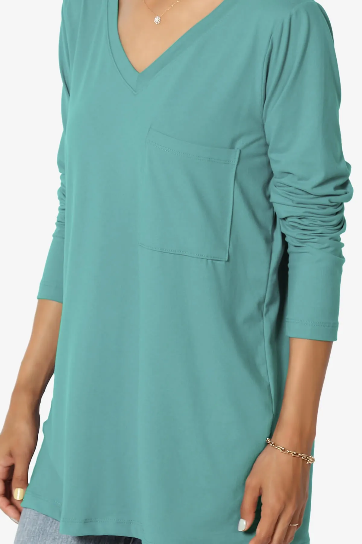 Susan Ultra Soft Chest Pocket Loose Fit T-Shirt PLUS
