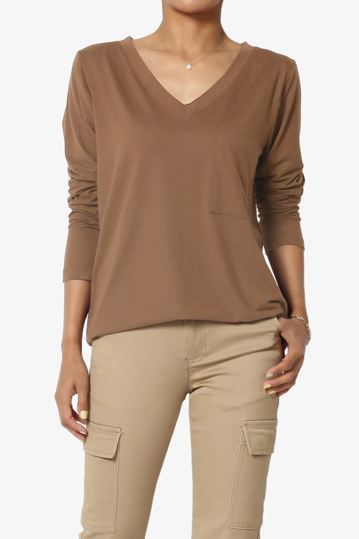 Susan Ultra Soft Chest Pocket Loose Fit T-Shirt PLUS