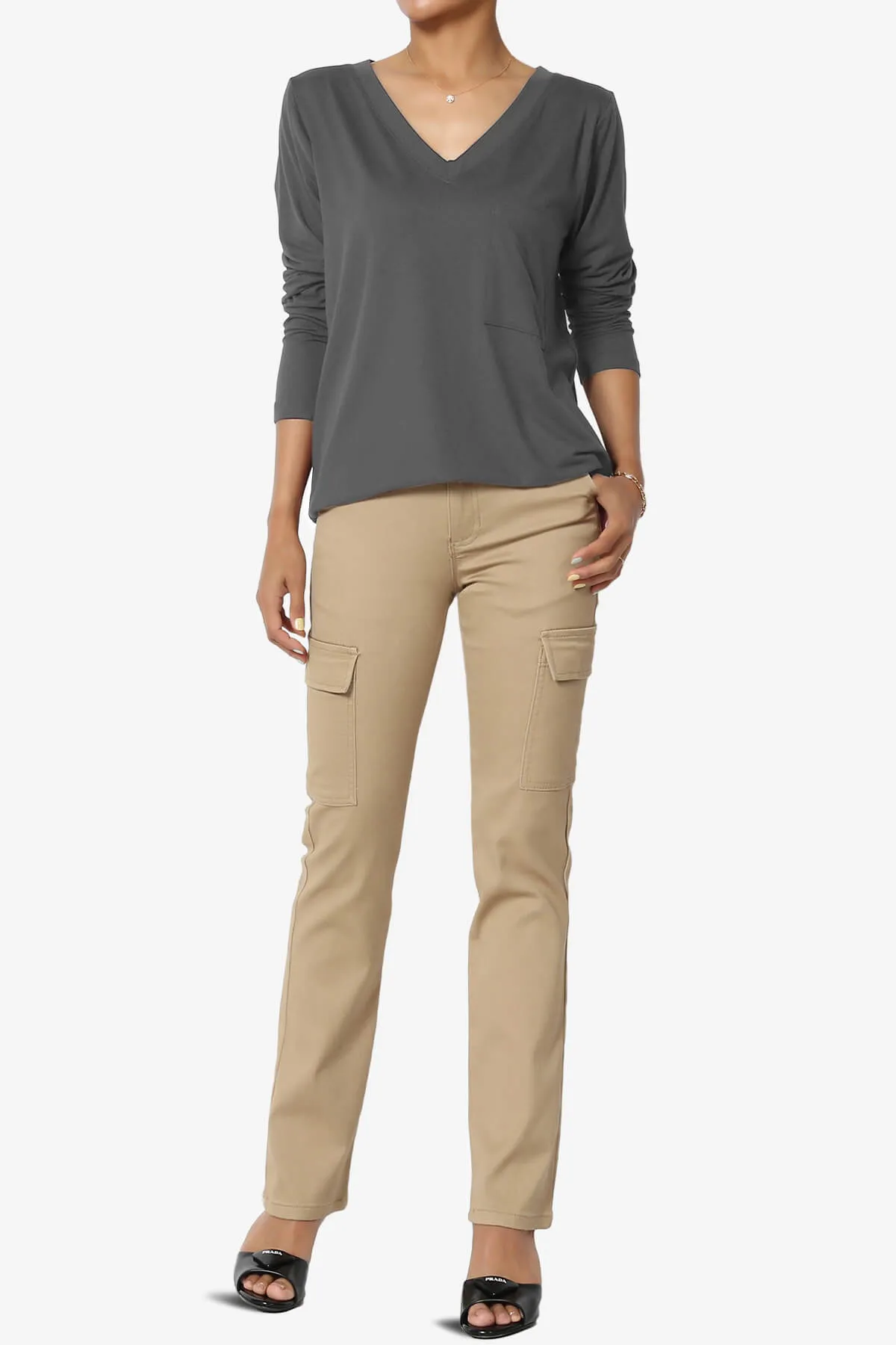 Susan Ultra Soft Chest Pocket Loose Fit T-Shirt PLUS