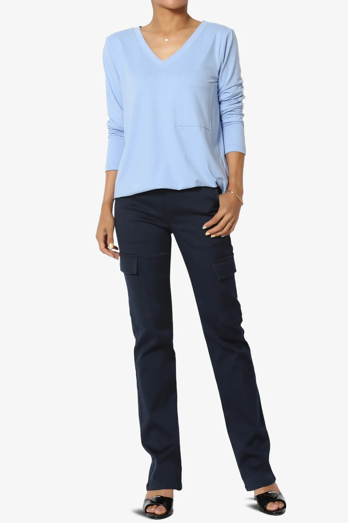 Susan Ultra Soft Chest Pocket Loose Fit T-Shirt PLUS