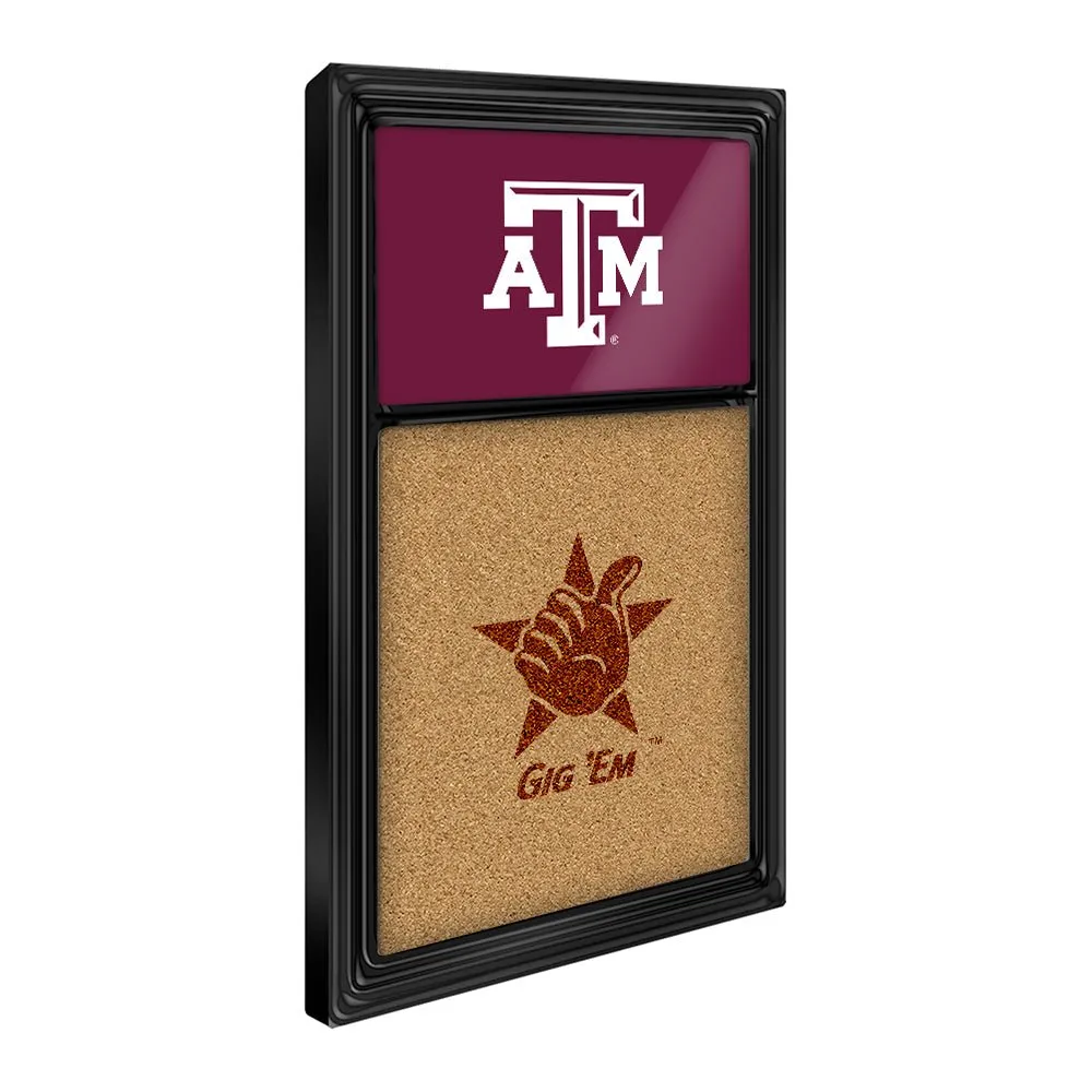 Texas A&M Aggies: Dual Logo - Cork Note Board