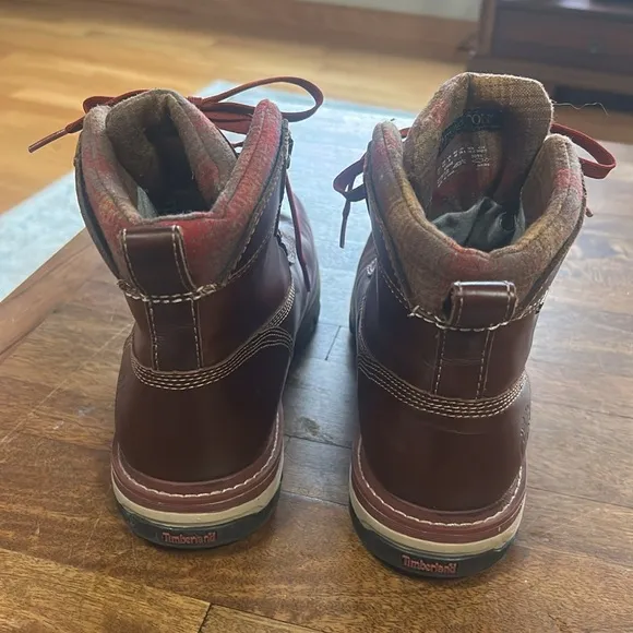 Timberland X Pendleton Hiking Boots Gortex Mens Size 8.5 Brown Ankle High