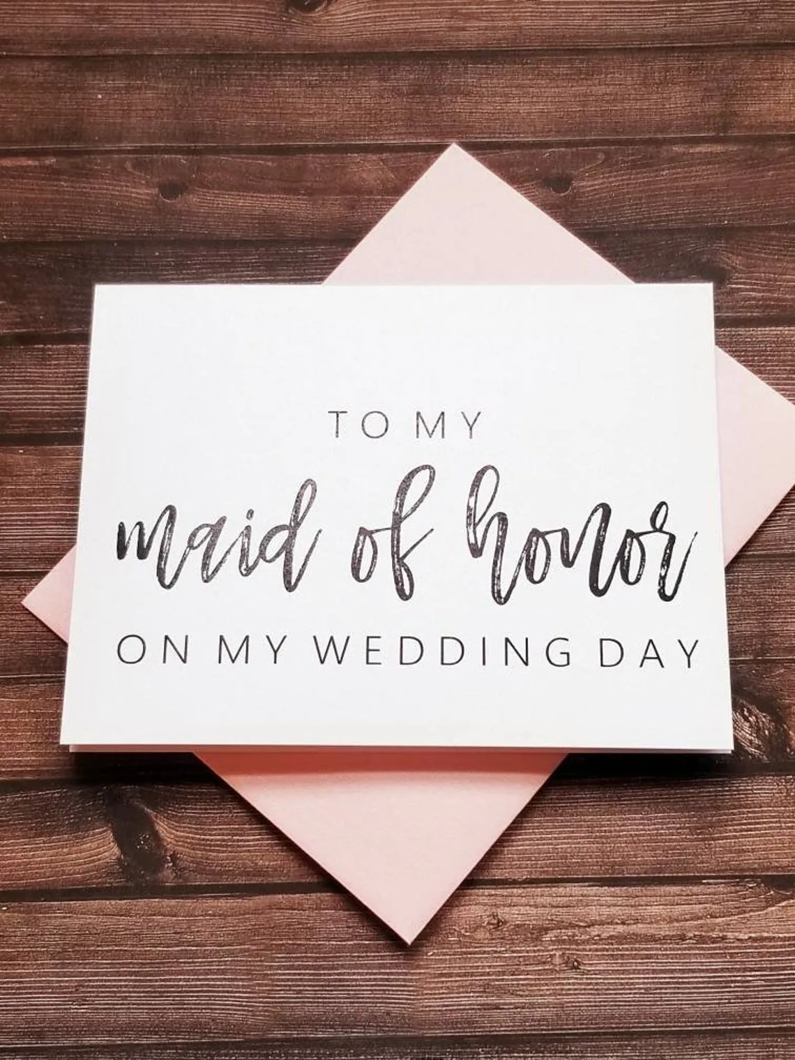 To My Maid Of Honor