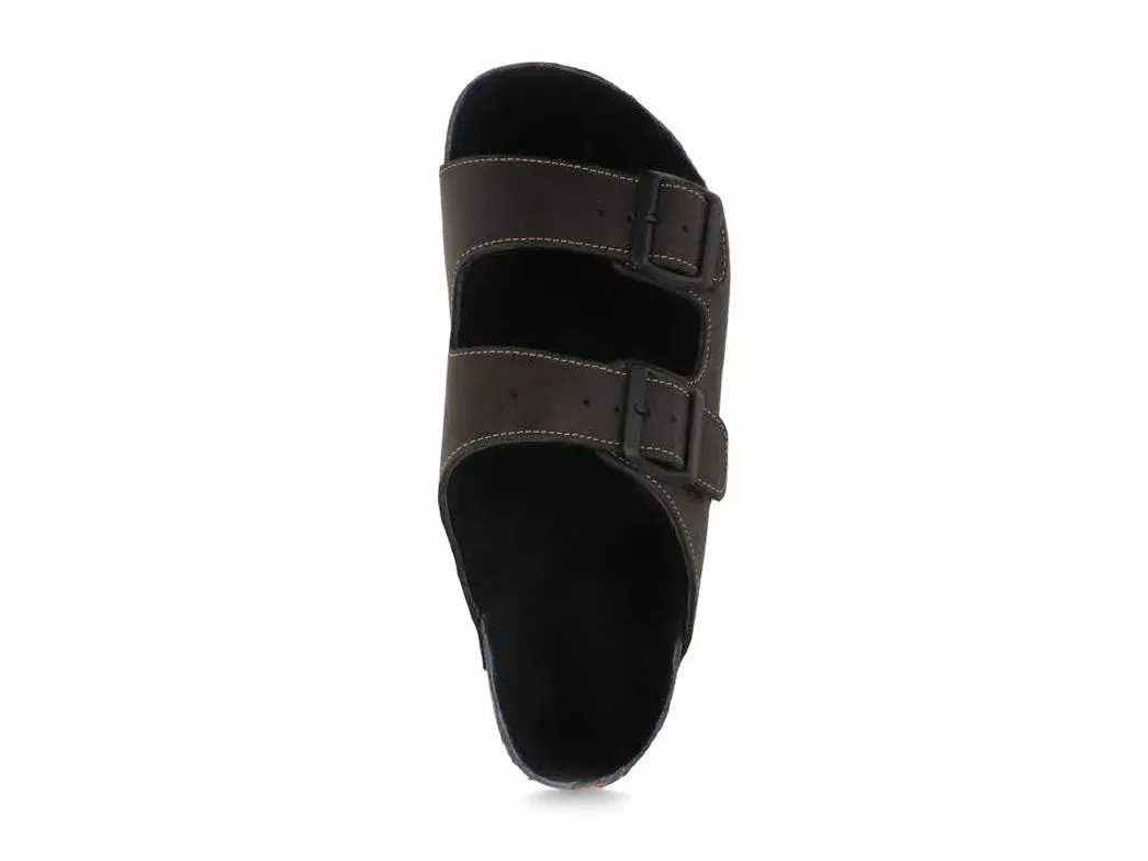 Tuffeln® Lambskin Sandals «Comfortfüße», black
