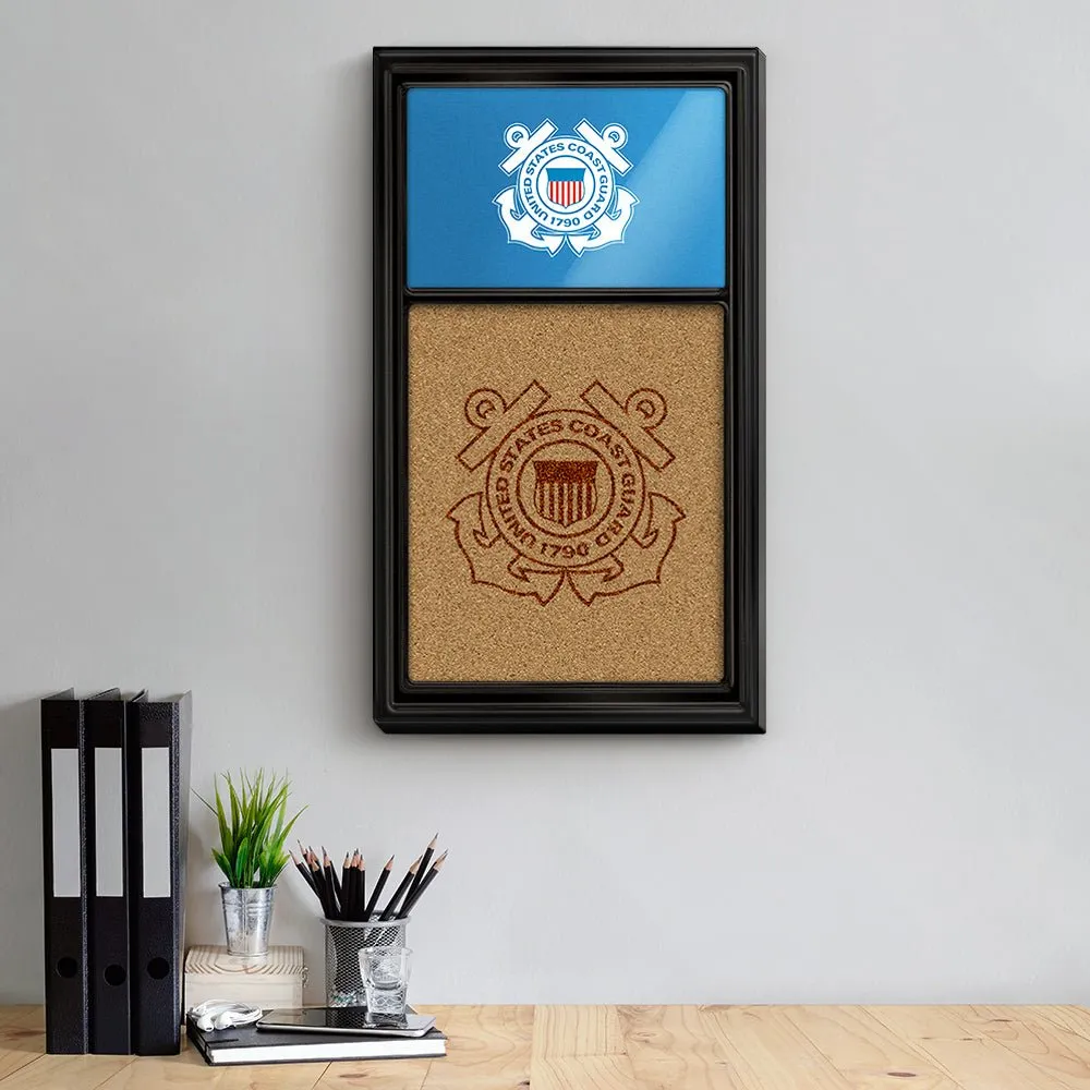US Coast Guard: Dual Logo - Cork Note Board