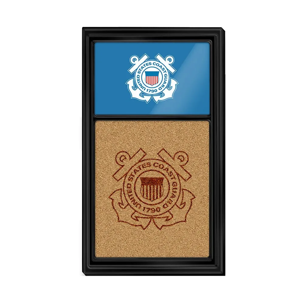 US Coast Guard: Dual Logo - Cork Note Board
