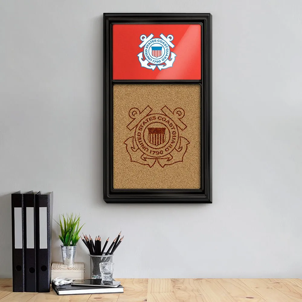 US Coast Guard: Dual Logo - Cork Note Board