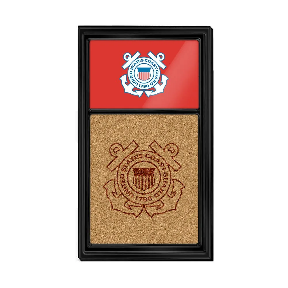 US Coast Guard: Dual Logo - Cork Note Board