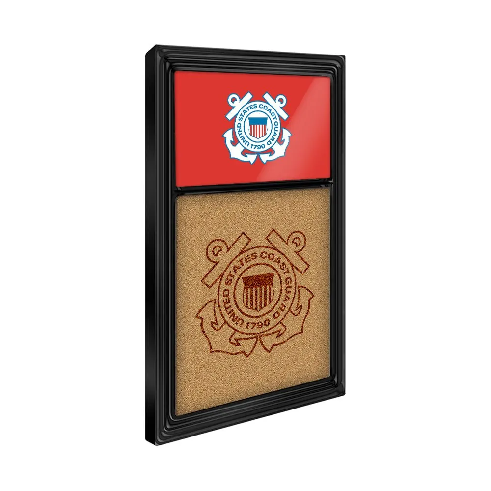 US Coast Guard: Dual Logo - Cork Note Board