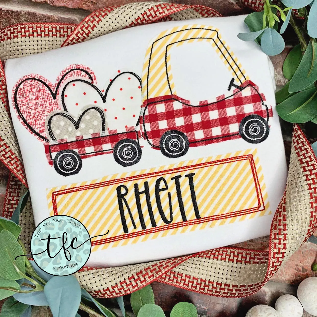 {Valentine Cozy Coupe} applique design