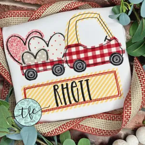 {Valentine Cozy Coupe} applique design