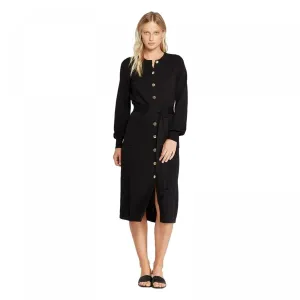 Who What Wear Women's Long Sleeve Crewneck Midi Sweater Dress