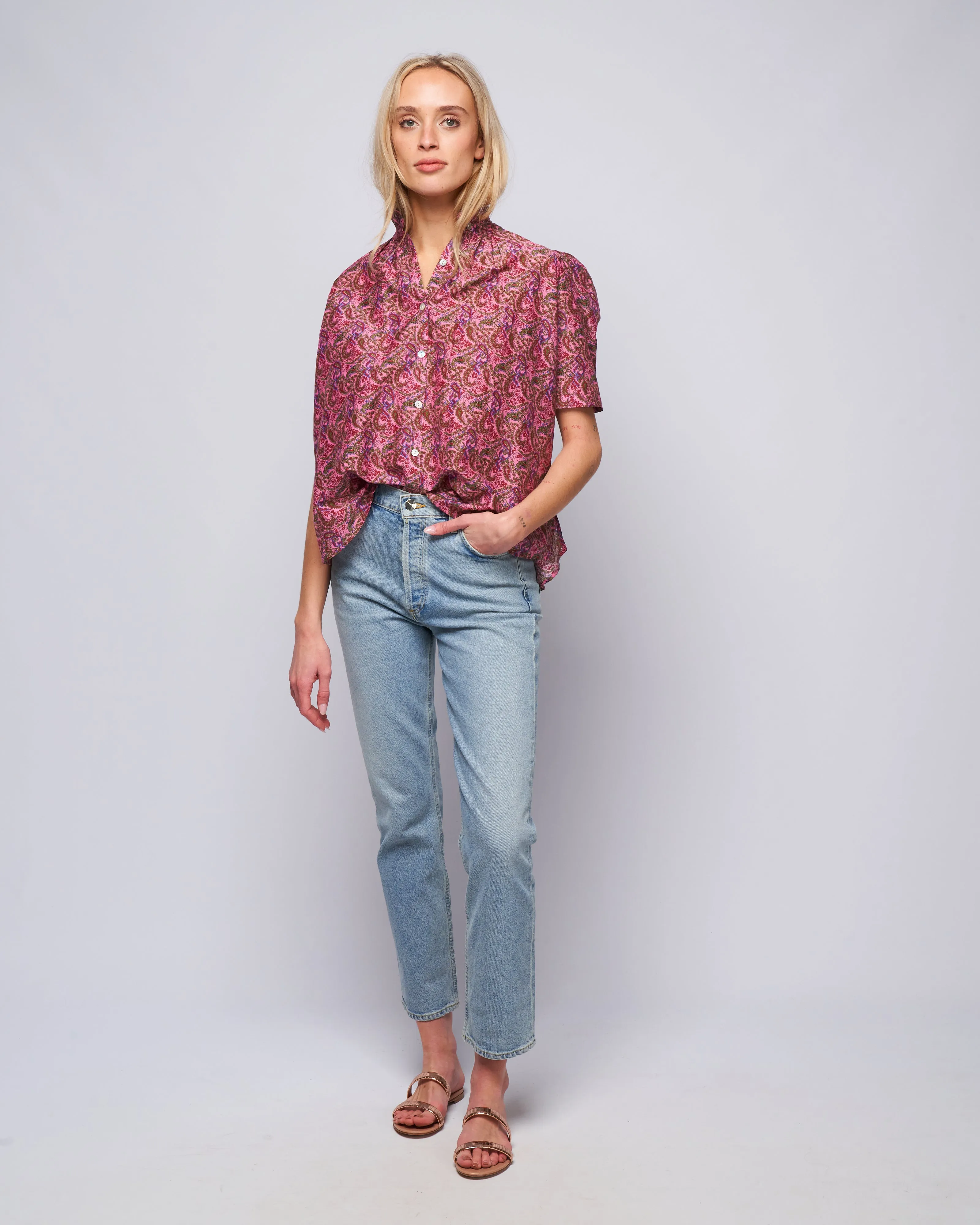 winnie harissa shirt - pink cerise