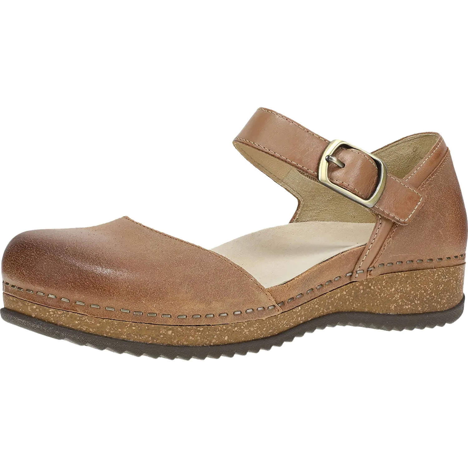 Women's Dansko Mae Tan Burnished Suede