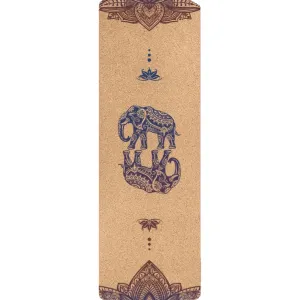 Woowooh Colorful Elephant Cork Yoga Mat