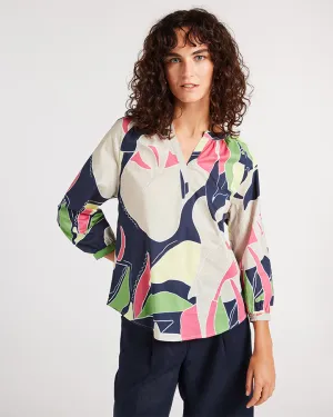 Yarra Trail abstract print top